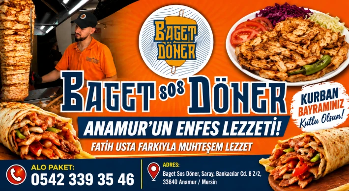 Anamur’un Enfes Lezzeti Baget Sos Döner’den Kurban Bayramı Mesajı