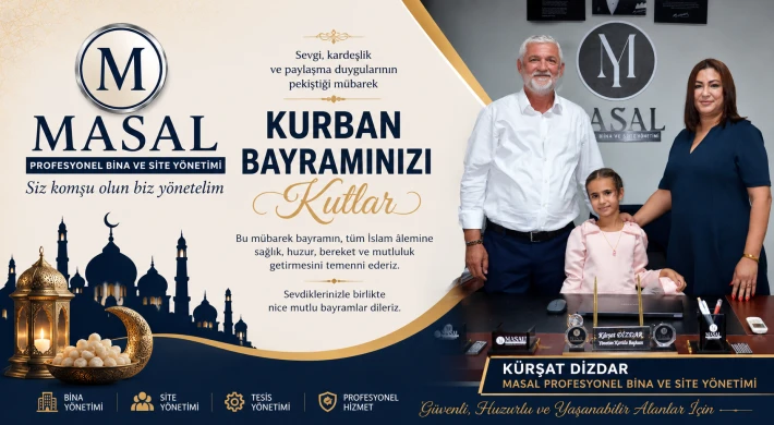 Masal Profesyonel Bina ve Site Yönetimi - Kürşat Dizdar, Kurban Bayramınızı Kutlar