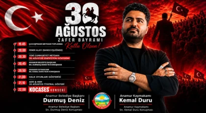 Anamur Belediyesi’nden 30 Ağustos Zafer Bayramı’nda Fener Alayı ve Kocases Konseri