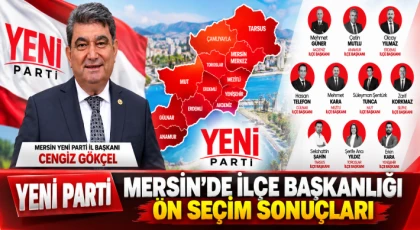 Yeni Parti Mersin’de İlçe Başkanlığı Ön Seçim Sonuçları