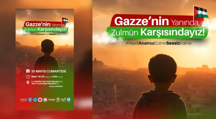 Anamur'da "Filistin’e Sessiz Kalma!" Yürüyüşü Düzenleniyor