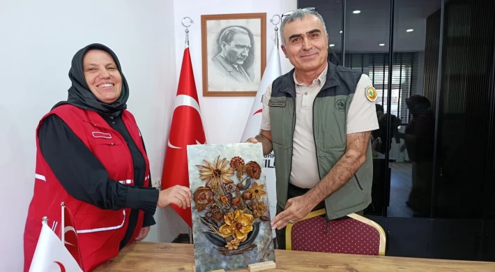 Anamur Orman İşletme Müdürü Gübeş’ten Kızılay’a Teşekkür Ziyareti
