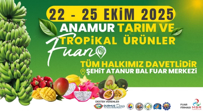 Anamur Tarım ve Tropikal Ürünler Fuarı Başlıyor.