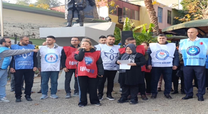 Anamur’da Eğitim Sendikalarından Öğretmene Şiddete Sert Tepki: “Okullar Güvenli Olmalı”