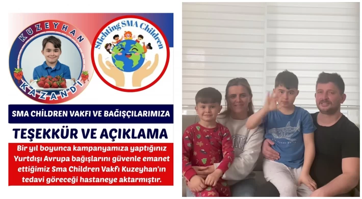 DMD Hastası Kuzeyhan’ın Ailesinden Teşekkür ve Açıklama: “Şeffaflıktan Asla Ödün Vermedik”