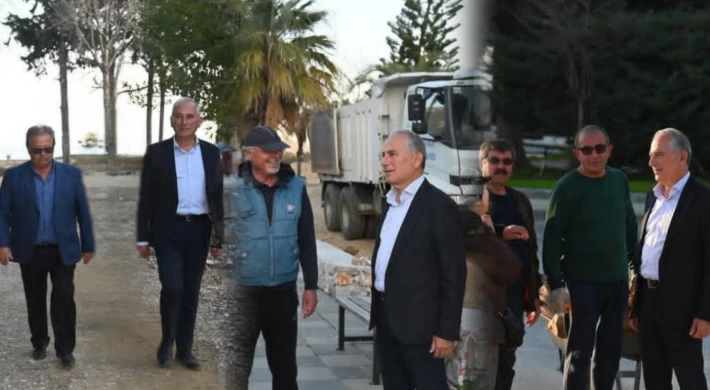 Rauf Denktaş Parkı 19 Mayıs’ta Açılıyor: Başkan Deniz Çalışmaları Yerinde İnceledi