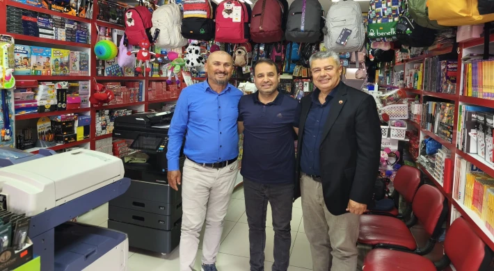 Anamur ADD Başkanı Aziz Saydam’dan Gazeteci Özcan Günger’e Ziyaret