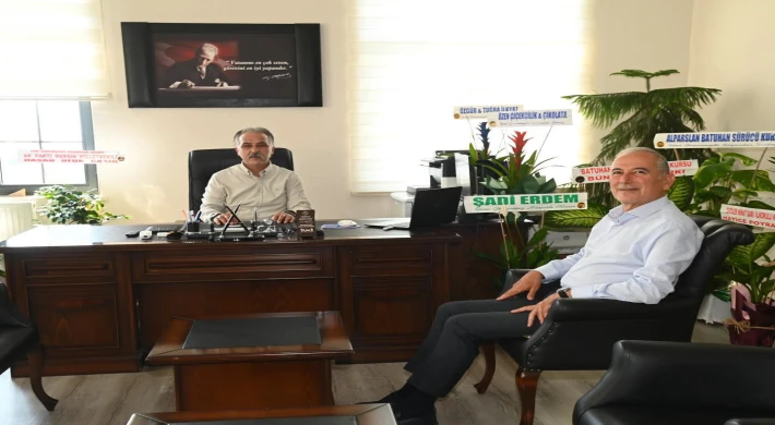 Anamur Belediye Başkanı Durmuş Deniz’den İlçe Milli Eğitim Müdürü Hasan Doğan’a Hayırlı Olsun Ziyareti