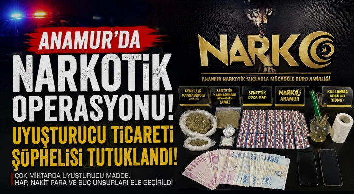 Anamur’da Narkotik Operasyonu: Uyuşturucu Ticareti Şüphelisi Tutuklandı
