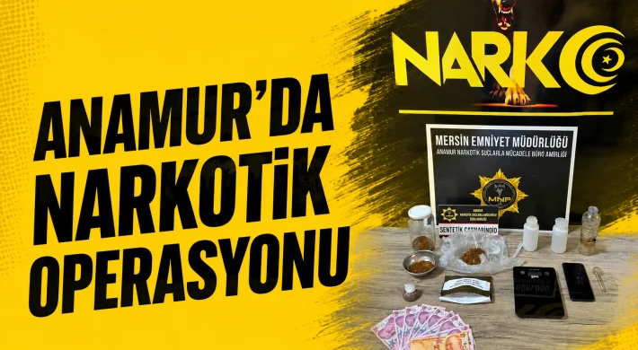 Anamur'da Narkotik Operasyonu: Uyuşturucu Ticareti Şüphesiyle Bir Kişi Tutuklandı