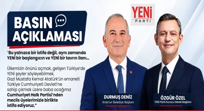 Durmuş Deniz CHP'den İstifa Etti: Yeni Partiye Katıldığını Duyurdu