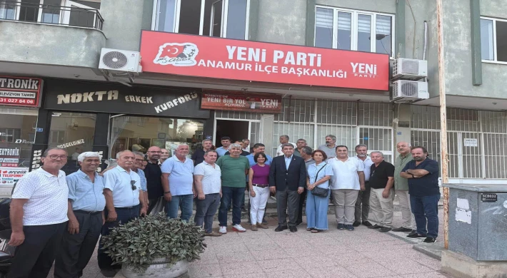 YENİ Parti Mersin İl Başkanı Cengiz Gökçel, Anamur İlçe Başkanlığını Ziyaret Etti