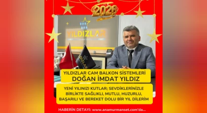 Yıldızlar Cam Balkon Sistemleri Sahibi Doğan İmdat Yıldız’dan Yeni Yıl Mesajı