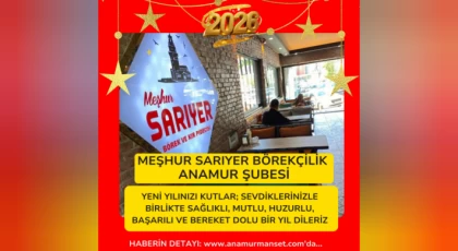 Meşhur Sarıyer Börekçilik Anamur Şubesi’nden Yeni Yıl Mesajı