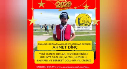 Anamur–Bozyazı Avcılar ve Atıcılar Derneği Başkanı Ahmet Dinç’ten 2026 Yeni Yıl Mesajı