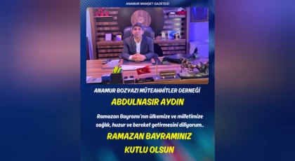 Anamur Bozyazı Müteahhitler Derneği’nden Ramazan Bayramı Mesajı