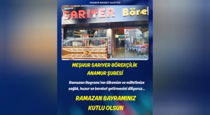 Meşhur Sarıyer Börekçilik Anamur Şubesi Sahibi Mirza Yalçın’dan Ramazan Bayramı Mesajı