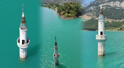 Akine Camisinin Minaresi Şerefeye Kadar Sulara Gömüldü