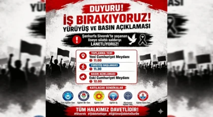 Siverek’te Liseye Silahlı Saldırıya Tepki: Anamur’da Eğitimciler Sokağa Çıkıyor