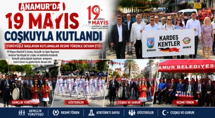 Anamur’da 19 Mayıs Atatürk’ü Anma, Gençlik ve Spor Bayramı Coşkuyla Kutlandı