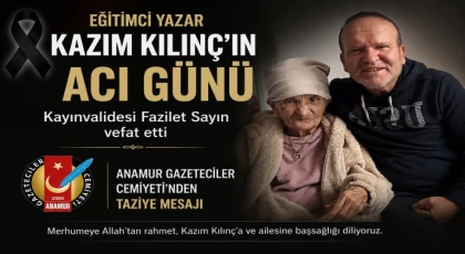 Anamur Gazeteciler Cemiyeti’nden Taziye Mesajı