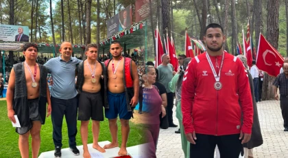 Anamurlu Hüseyin Gümüş TAŞ, Türkiye Aba Güreşi Şampiyonası’nda Türkiye 3.’sü Oldu